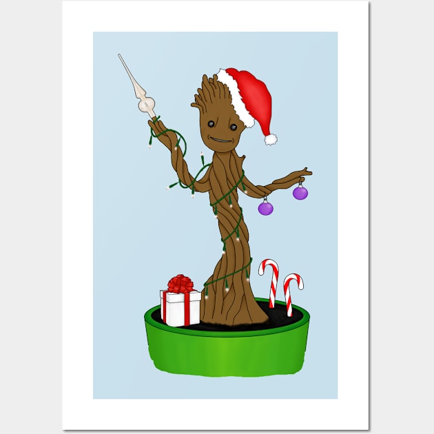 Groot X-Mass Wall Art by WkDesign